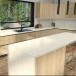 Caesarstone 5140_Dreamy Carrara Kitchen