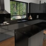 Caesarstone 5101 Empira Black Kitchen