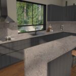 Caesarstone 6313 Turbine Grey Kitchen