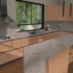 Caesarstone 6313 Turbine Grey Kitchen